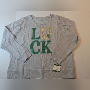 St Patrick's Day Long Sleeve Sweatshirt Size XL BNWT